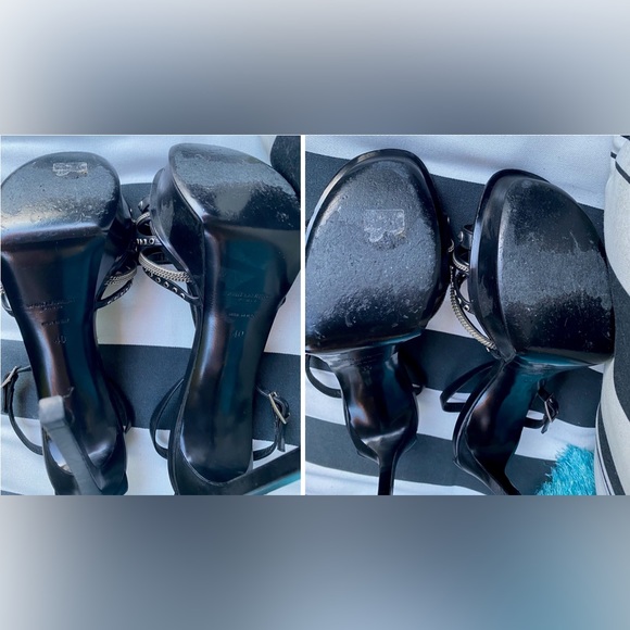 Saint Laurent Paris Platform Studded & Chained High Heel Stilettos US 10 (E40) - Picture 12 of 15